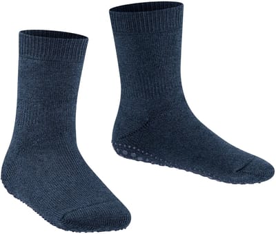 FALKE Catspads Noppen op de zool katoen wol huissokken kinderen blauw - maat 27-30