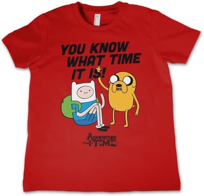 It'S Adventure Time -kinder-T-shirt, rood