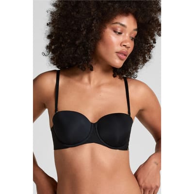 Hunkemöller Dames Lingerie Voorgevormde strapless beugel bh Jane - Zwart - maat B70