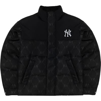 MLB New York Yankees FW25 Florale Col Montant Fermeture Éclair Chaude Doudoune Veste Unisexe 3ADJM0256-50BKS XS black