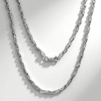 Gerhodineerd Sterling Zilveren Ketting