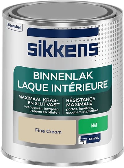 Sikkens - Binnenlak Mat - Fine Cream - Mengverf - 750 Ml