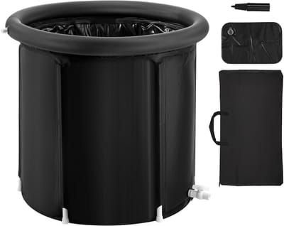 IJsbad, 80 x 75 cm, 290L Capaciteit, 3-Lagen Materiaal, -20°C tot 60°C, Draagbaar, Met Deksel