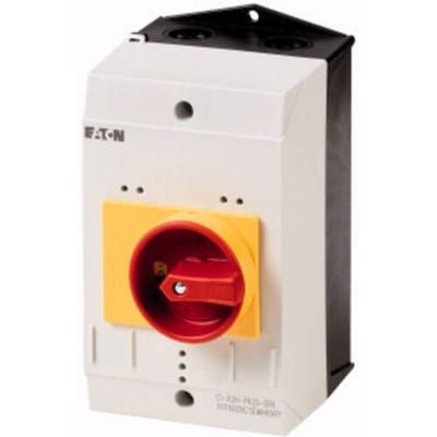 Eaton CI-K2-PKZ0-NA-GR 262681 Lege behuizing Met NOT-AUS schakelaar (l x b x h) 130 x 100 x 160 mm NOT-AUS Rood, Geel, Grijs, Zwart 1 stuk(s)