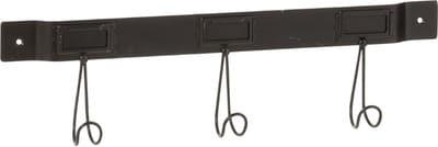 Wandkapstok Zwart Metaal 3 haken