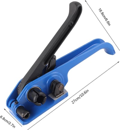 Dailygoods- Spannertang Handmatig - Snijder/Snijmes - Stalen Spanner - Voor PET/PP Verpakkingstape - 16-19 mm - Duurzaam/Scherp - Verpakkingsspanner