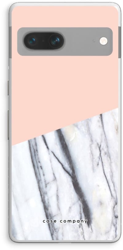 Case Company® - Hoesje geschikt voor Google Pixel 7 hoesje - A touch of peach - Soft Cover Telefoonhoesje - Bescherming aan alle Kanten en Schermrand