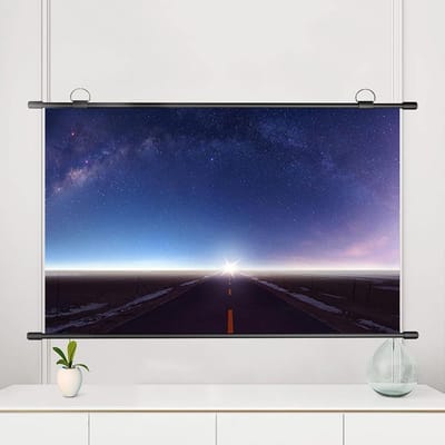 Projectiescherm - Mobiel Scherm - Thuisbioscoop - Opvouwbaar Ontwerp - 60 inch 4:3 - Wit