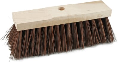 Sorex Straatbezemkop Bassin - hout - breed 34 cm - harde natuurlijke vezels - buitenbezem - luxe kwaliteit