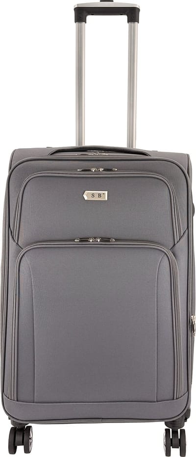 SB Travelbags Zachte bagage koffer – 68 cm – Expandable – Grijs