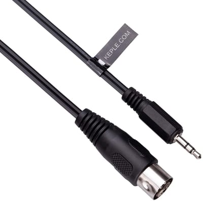 5-DIN naar 3.5mm AUX Kabel - Audio Adapter Kabel - Stereo Apparaten Verbinden - Ondersteunt Analoog Geluidssignaal - 1.5 Meter