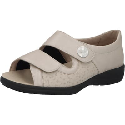 Solidus -Dames - zandkleur - sandalen - maat 38.5