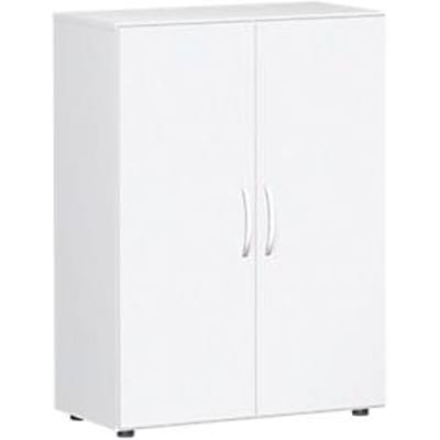Vleugeldeurkast PALENQUE, 3 ordnerhoogten, B 800 x D 420 x H 1104 mm, wit