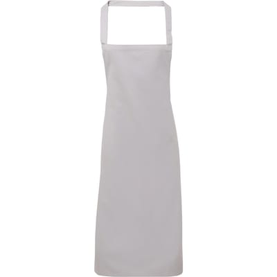 Premier Dames/Dames Slim Apron (geen Zak) / Werkkleding (Pakket van 2) (Zilvergrijs)