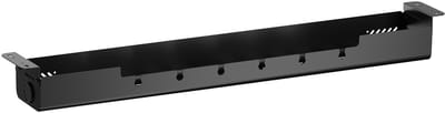 Kabelgoot 1244 x 167 x 124 mm horizontaal matzwart, zwenkbaar