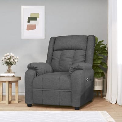 Elektrische Relaxstoel - Comfortabele Stoel - Thuis Ontspannen - Verstelbaar met Afstandsbediening - 82x93x96 cm - Donkergrijs