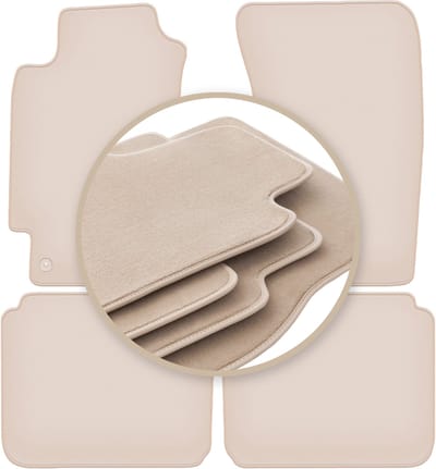 PREMIUM beige vloermatten voor: Subaru Legacy III B4 stationwagen, sedan 1998-2003