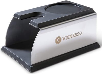 Tamperstation Roestvrij Staal - Koffie Aandrukstation - Perfecte Espresso Maken - Beschermt Werkblad - Tot 61 mm - Zilverkleurig