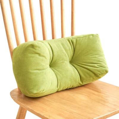 Slaapkussen Stoelkussen Lendensteun – Rugsteun Kussen voor Bureau en Kantoor Comfort - Groen - Maat 35x20x16cm