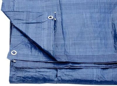 Afdekzeil - Waterdichte sheet - Bescherming buiten - Sterk polyethyleen - 1.8 x 2.4 meter - Blauw