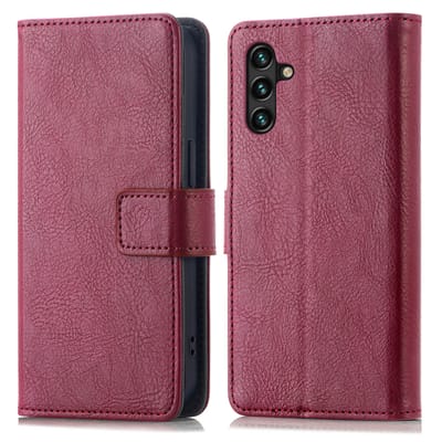 imoshion Hoesje - Geschikt voor Samsung Galaxy A13 (4G) - Luxe Bookcase - Bordeaux