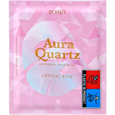 Masque facial hydrogel Petitfee Aura Quartz 30g - Masque hydrogel enrichi en poudre de perle