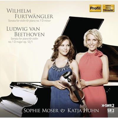CD SOPHIE MOSER, LUDWIG VAN BEETHOVEN, - Sonates voor Viool & Piano PH11048 Niet-Japanse Klassieke Muziek Gebruikt black
