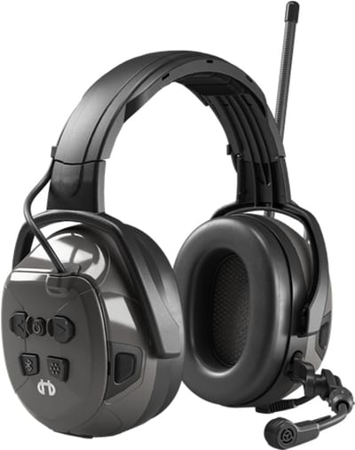 Synergy DR Gehoorbescherming - FM Radio - DAB Radio - Bluetooth - Telefoneren - Muziek Streamen - Active Listening - Boomic met ruisonderdrukking - Oplaadbaar - Hellberg App