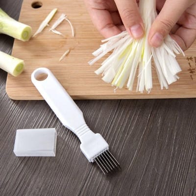 Uienmes Julienne Snijder Rasp Roestvrij Staaldraad Schraper Groentesnijders Keukengereedschap Fruit- en Groentegereedschap white