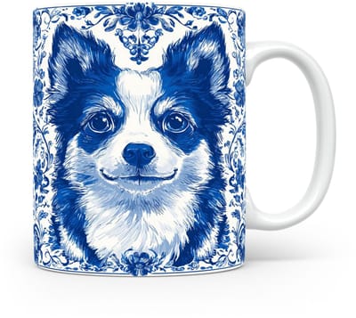 Mok Pomsky Beker voor koffie of tas voor thee, cadeau voor dierenliefhebbers, moeder, vader, collega, vriend, vriendin, kantoor, opa, oma, hond, kerst, sinterklaas, verjaardag