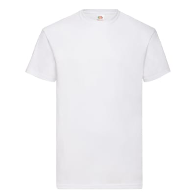 Fruit of the Loom Unisex Adult Waardevol Katoenen T-Shirt (Wit)