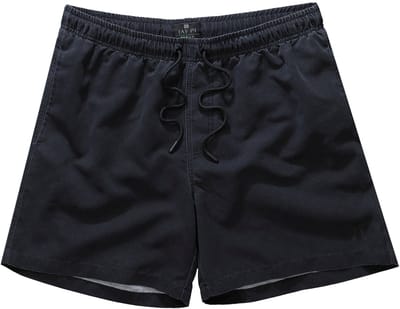 JAY-PI - Heren - JAY-PI zwemshorts beachwear elastische band vintage look - Zwart - Maat XXL