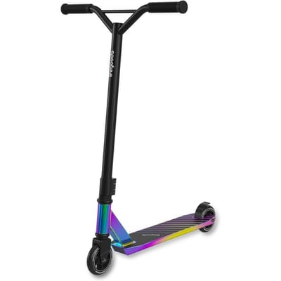 LifeGoods Stuntstep Fly Pro - 6+ Jaar - Step voor Kinderen - Jongens/Meisjes - 100mm - 100KG - Regenboog