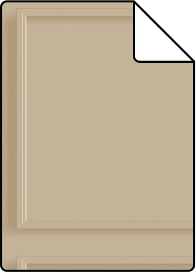 Proefstaal ESTAhome behang wandpanelen zand beige - 26.5 x 21 cm - 139928-S