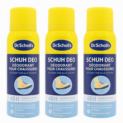Scholl - Schoenendeodorant - Odor stop - 48H - Voordeelverpakking - 3x150ML