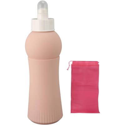 Vaginale Douche Veilig Praktisch PP 500ML Ergonomisch Ontwerp Perineale Doucheflessen voor Postpartum beige