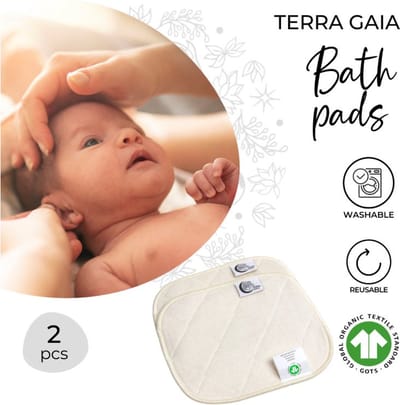 Terra Gaia | duurzame doekjes 2 stuks | baby | bad | zero waste | biologische katoen