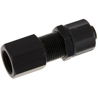 10x8 & G1/4'' Aluminium Rechte Opsteekkoppeling Binnendraad Schotdoorvoer