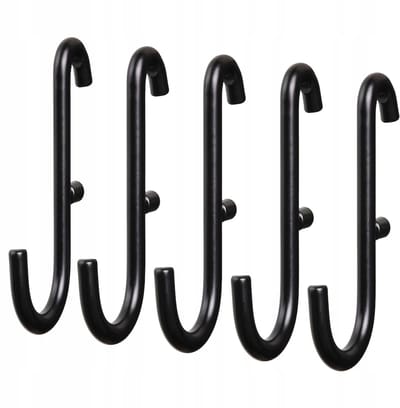 IKEA SKADIS Haken voor perforatiebord, zwart, 5 stuks