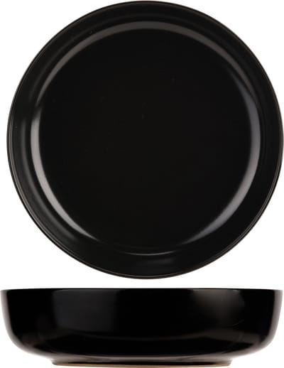Baltic-Black - Diepe Borden - D18,5xh5cm - Keramiek - (Set van 6)