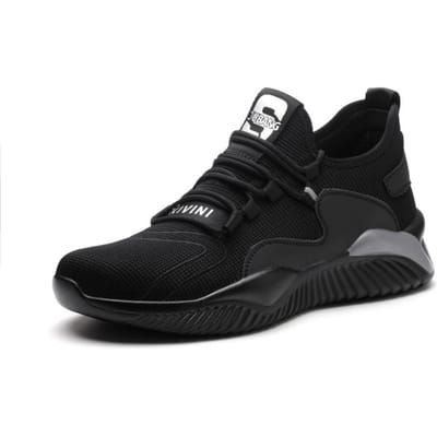 Onverwoestbare schoenen Heren Veiligheidswerkschoenen met stalen neus Lekvrije laarzen Lichtgewicht ademende sneakers Dropshipping 44 zwarte grijze kleur