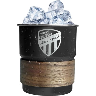 300ML Koffiekop Nationaal Embleem van Saoedi-Arabië Logo Koffiemok Roestvrijstalen Rietje Waterbeker Outdoor Kamperen Bier met Deksel 300ML black
