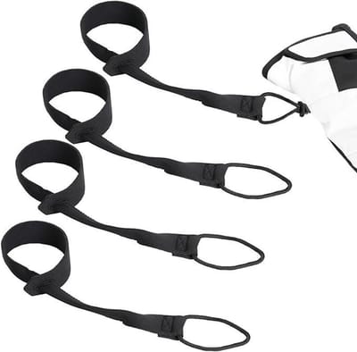 Glove Straps - Polsbanden - Outdoor Activiteiten - Anti-verlies Ontwerp - Set van 2 of 4 - Zwart