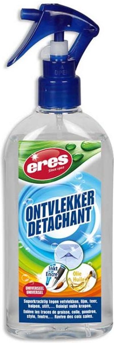 Eres – Ontvlekker – Textielreiniger – Vlekkenverwijderaar voor kleding – Universeel - Superkrachtig tegen vetvlekken, lijm, teer, balpen, stift – 250ml