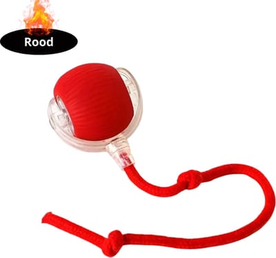 Livano Kattenspeelgoed - Voor Katten - Cat Toy - Kattenspeeltjes - Balletje - Rood