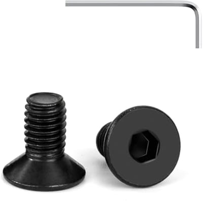 Verzonken Kopschroeven M5 x 10 mm - Zwart RVS - 20 Stuks - DIN 7991