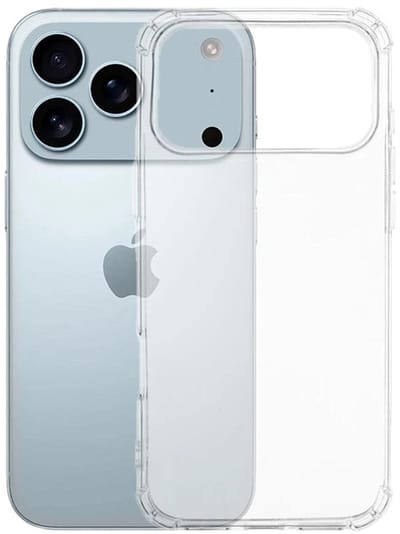Mobile5 - Apple iPhone 17 Pro Max - Transparant telefoonhoesje - Anti Shock - Schokbestendig