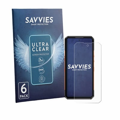 Savvies - Screenprotector voor Oukitel WP500 - Folie Beschermfolie transparant 6 Stuks