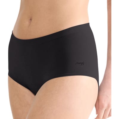 Sloggi GO Sense Highwaist 2P Dames Onderbroek - ZWART