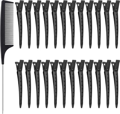 24 Stuks Haarclips, Metalen Alligator Haarspelden, Kapsel Accessoires voor Haarstyling en Drogen
